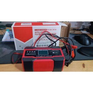 Battery Charger 10-Amp 12V and 24V Fully-Automatic Smart Car Battery Charger